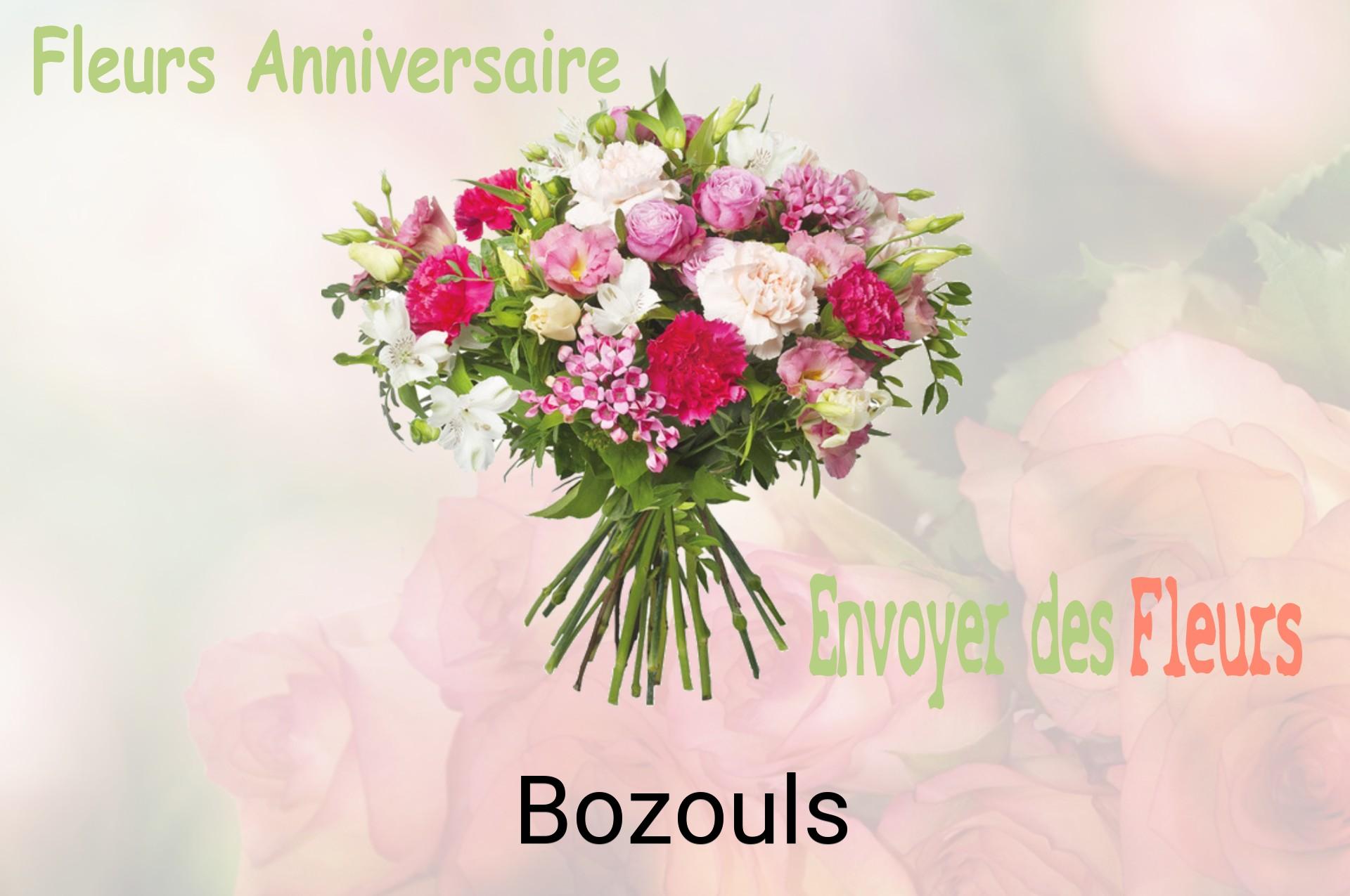 Bouquet de fleurs d’anniversaire livré à Bozouls